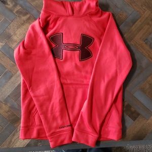 Boys Under Armour YM red hoodie
